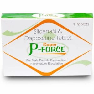 Super P-Force mit Sildenafil 100 mg + Dapoxetin 60 mg - Doppelwirkung gegen Erektionsstörungen und vorzeitigen Samenerguss. Rezeptfrei in geprüften Deutschland Online-Apotheken